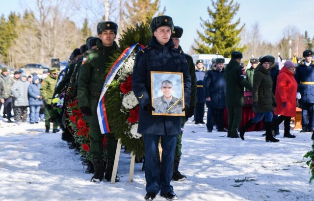 В Бельском районе простились с погибшим в ходе спецоперации на Украине военнослужащим Сергеем Муравьевым