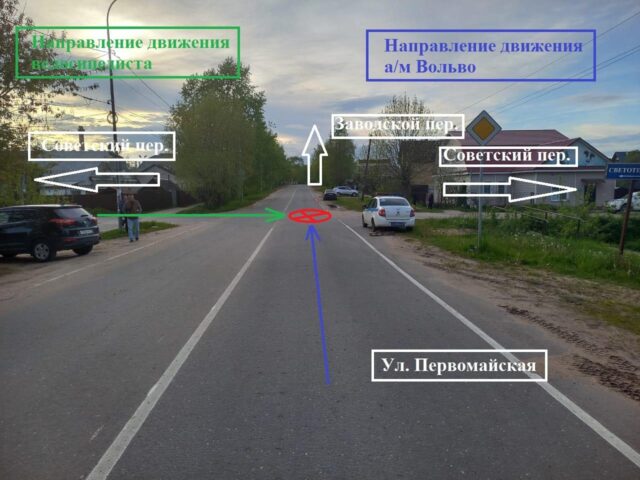 В Тверской области несовершеннолетний велосипедист попал под машину