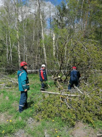 Энергетики в сжатые сроки восстановили нарушенное непогодой электроснабжение