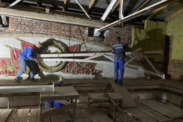 В Нелидове продолжается реконструкция Дворца культуры «Шахтер» В Нелидове продолжается реконструкция Дворца культуры «Шахтер»