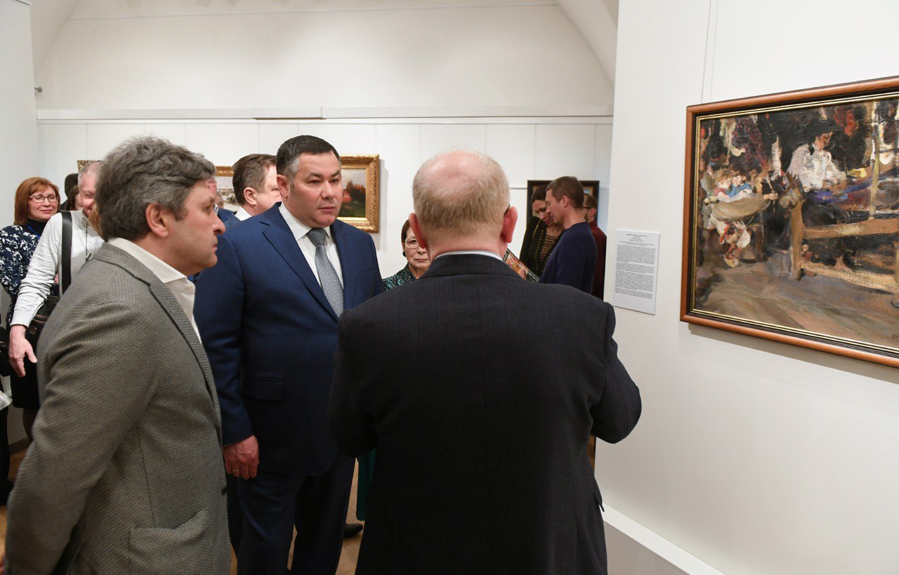 Игорь Руденя принял участие в открытии уникальной выставки «Передвижники. Русское искусство XIX – начала ХХ веков»