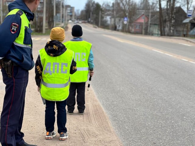 В Нелидове школьники попробовали себя в роли сотрудников ГИБДД