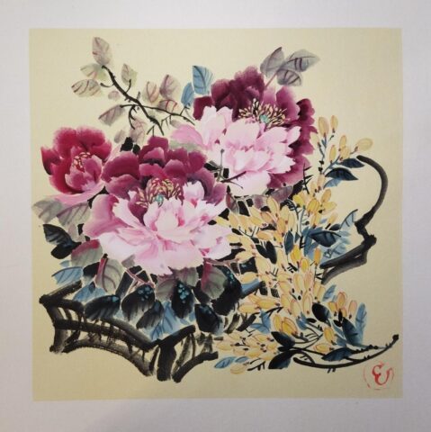 Тверская студия приглашает нарисовать пионы в стиле китайской живописи се-и Тверская студия приглашает нарисовать пионы в стиле китайской живописи се-и