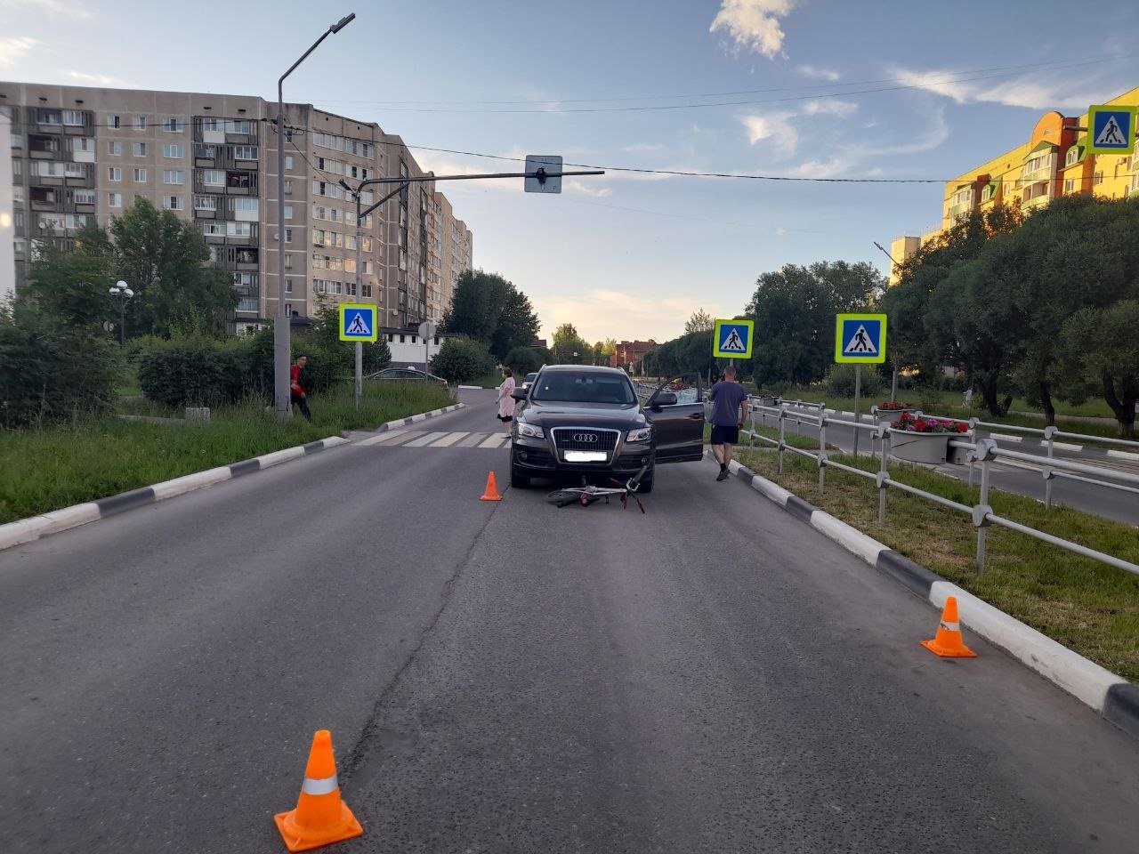 В Удомле иномарка сбила 7-летнего велосипедиста