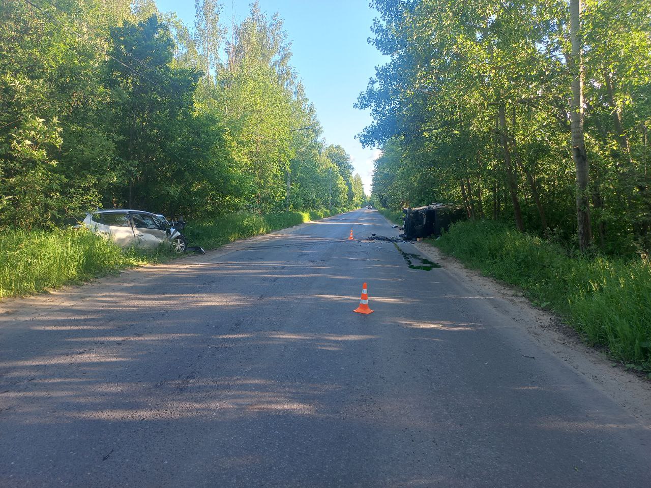 В Тверской области два водителя пострадали в столкновении В Тверской области два водителя пострадали в столкновении