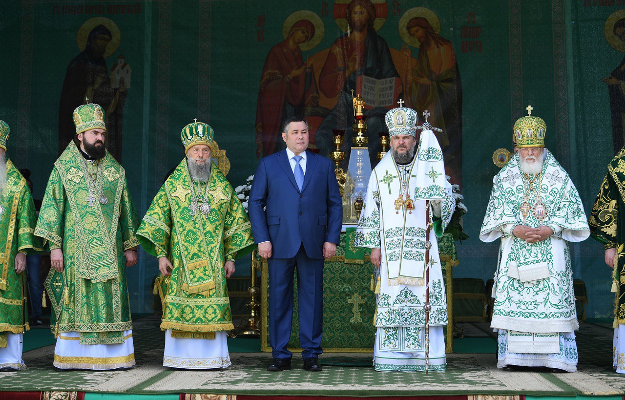 Игорь Руденя принял участие в торжествах в честь 450-летия перенесения мощей святого преподобного Ефрема Новоторжского