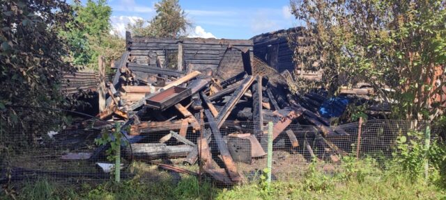 В Тверской области сгорел дом
