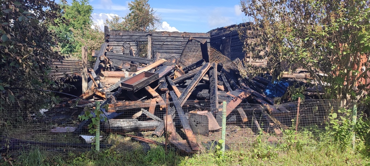 В Тверской области сгорел дом