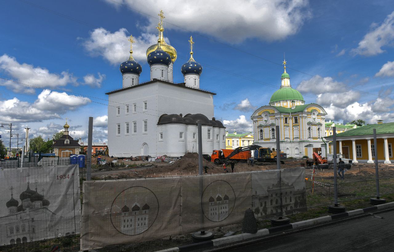 Игорь Руденя и митрополит Амвросий провели рабочую встречу о продолжении восстановления Спасо-Преображенского собора