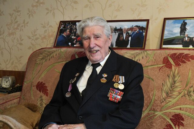 Участнику Великой Отечественной войны Борису Ивановичу Воробьёву исполнился 91 год