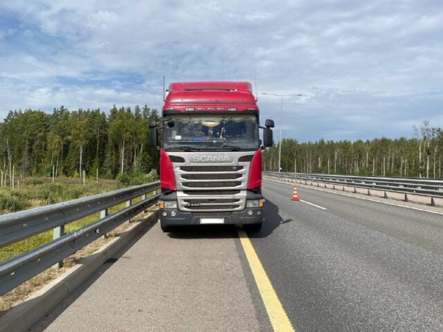 В Тверской области фура сбила водителя, который менял колесо