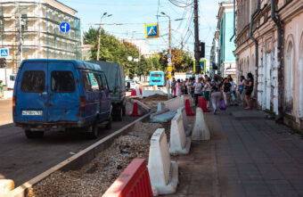 Обновленные улицы старого города: В центре Твери идут дорожные работы