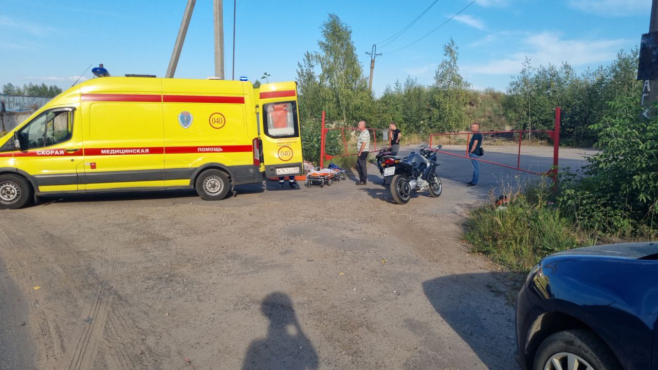 В Твери мотоциклист упал со своего двухколесного друга
