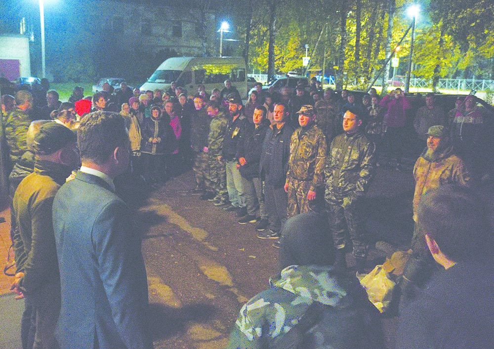 В Жарковском районе провожают мобилизованных мужчин песнями