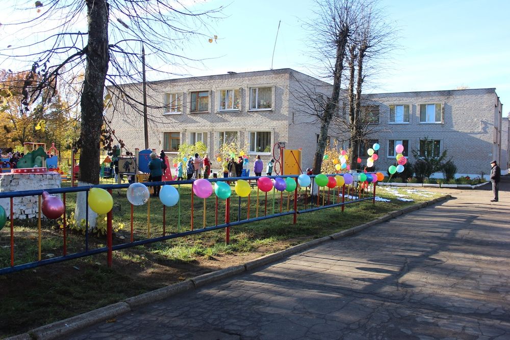 В детсаду «Светлячок» в городе Бологое открыта новая игровая площадка
