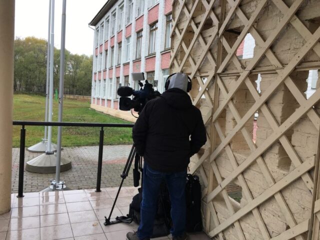 Журналисты федерального телеканала снимали сюжет в городе Бологое