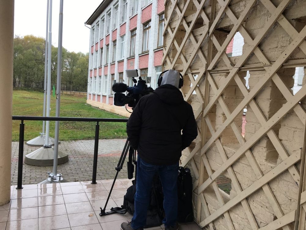 Журналисты федерального телеканала снимали сюжет в городе Бологое