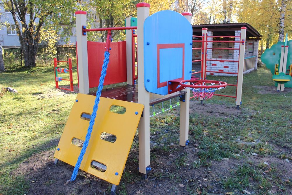В детсаду «Светлячок» в городе Бологое открыта новая игровая площадка