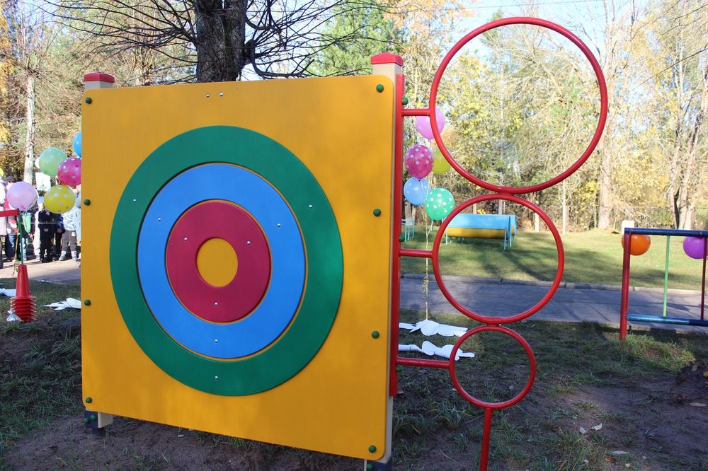 В детсаду «Светлячок» в городе Бологое открыта новая игровая площадка