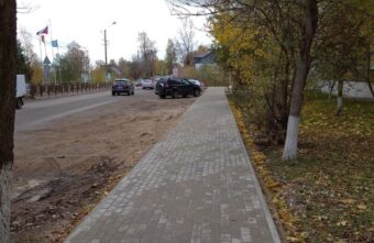 В городе Бологое завершено благоустройство тротуаров В городе Бологое завершено благоустройство тротуаров