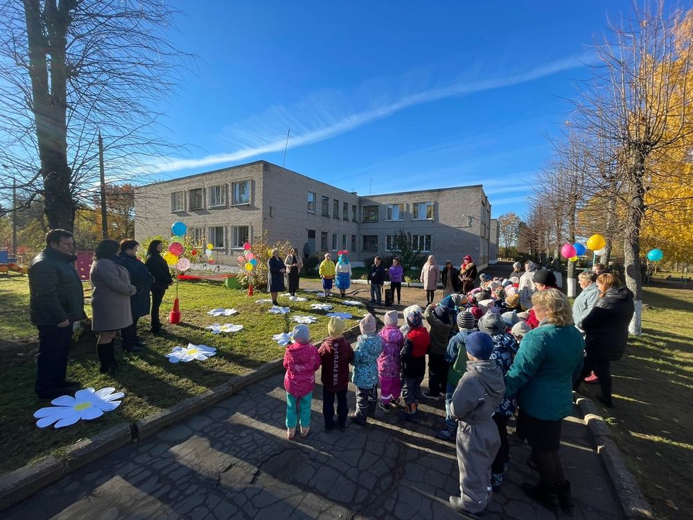 В детсаду «Светлячок» в городе Бологое открыта новая игровая площадка