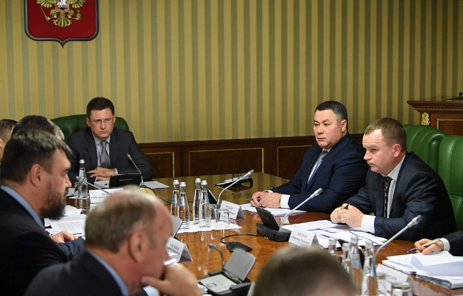Губернатор Игорь Руденя и заместитель Председателя Правительства РФ Александр Новак обсудили вопросы модернизации системы теплоснабжения Твери