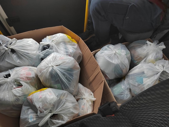 В Оленино Тверской области резервистам собрали тёплые вещи, лекарства и продукты