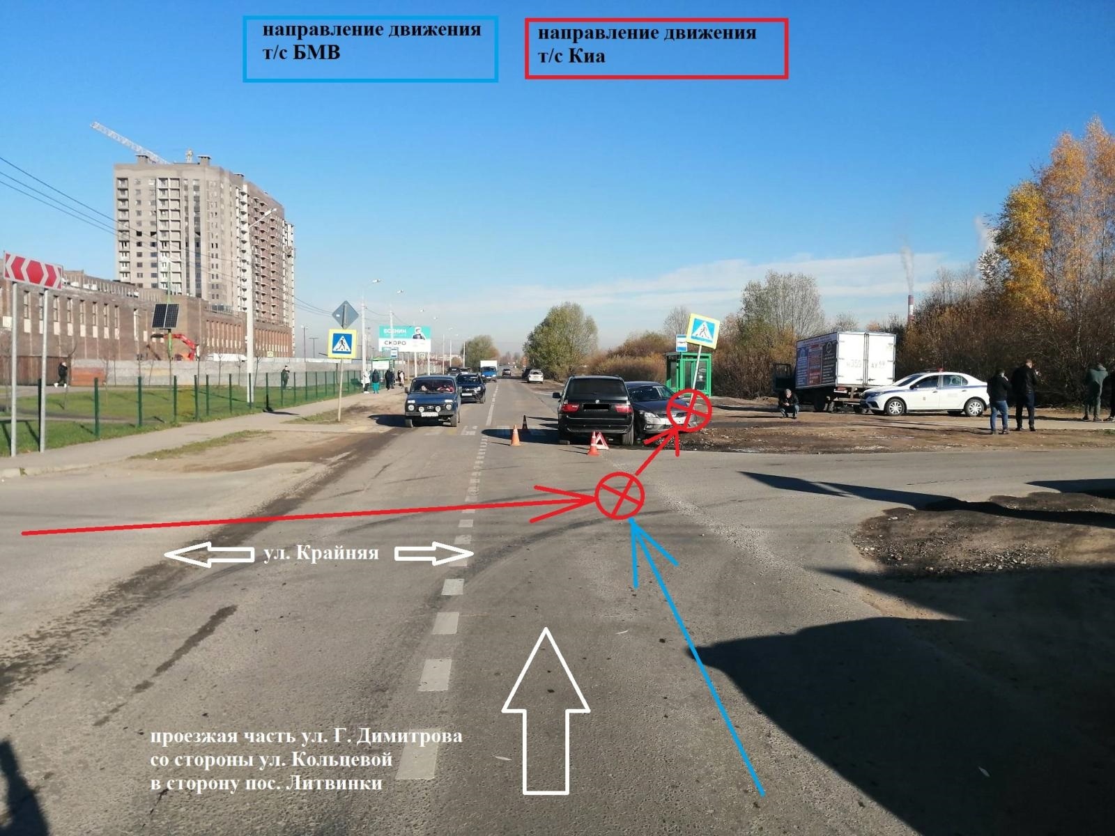 В Твери столкнулись Kia и BMW