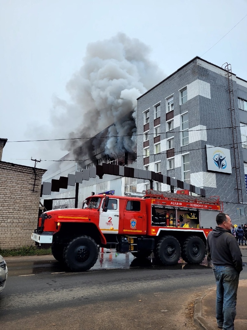 В Твери на проспекте Калинина произошел пожар