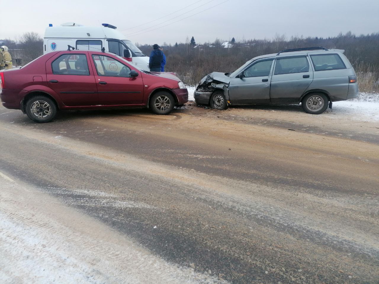В аварии в Тверской области травмы получили два человека