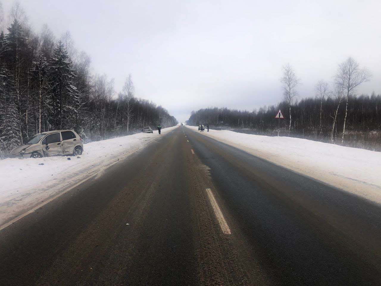 В аварии в Тверской области женщина получила ушиб грудной клетки