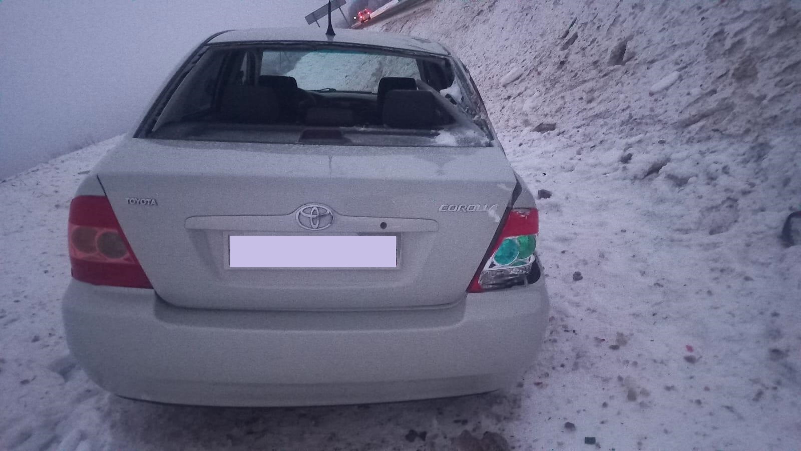 На М-9 в Тверской области водитель иномарки не справился с управлением и съехал в кювет