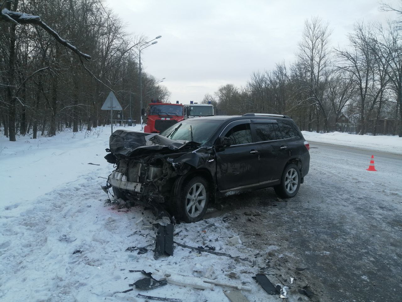 9 января 2023 г. Авария на трассе м10 в Тверской области сегодня.