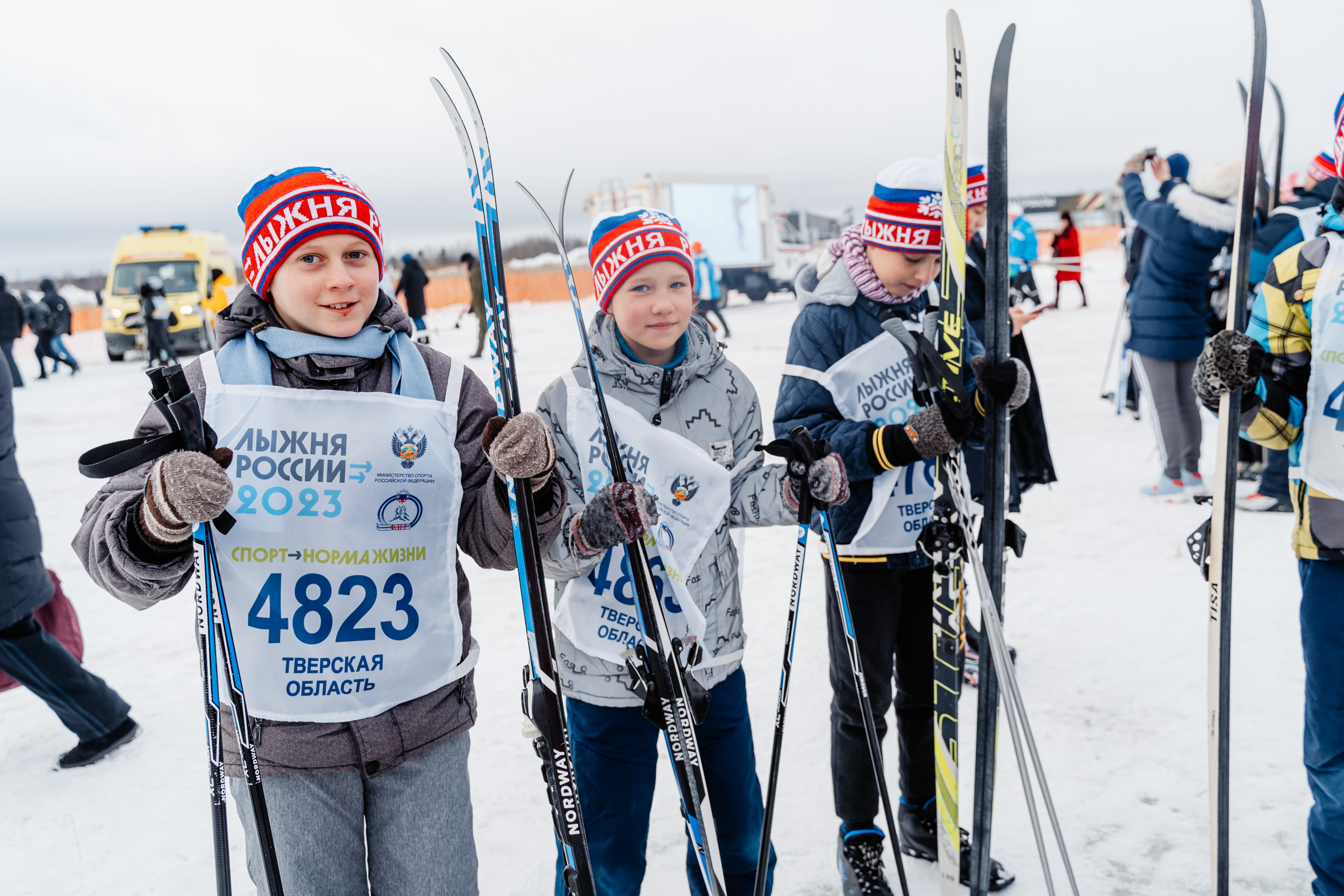 В Тверской области в «Лыжне России» приняли участие порядка 10 тысяч человек