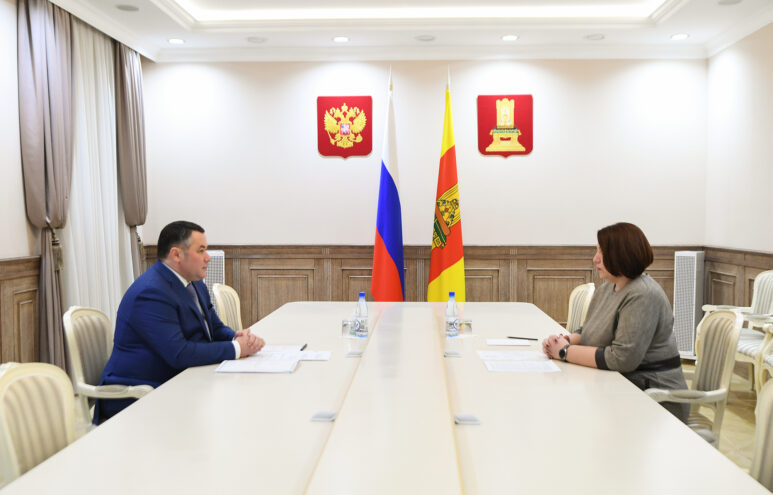 Игорь Руденя и Анна Никифорова обсудили вопросы развития Кувшиновского района