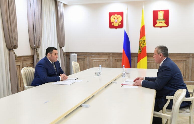 Игорь Руденя обсудил с Германом Баландиным ремонт дорог в Кашине Игорь Руденя обсудил с Германом Баландиным ремонт дорог в Кашине