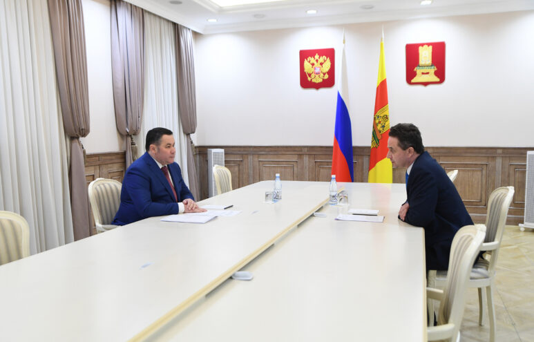 Игорь Руденя и Андрей Белявский обсудили газификацию Жарковского округа Игорь Руденя и Андрей Белявский обсудили газификацию Жарковского округа