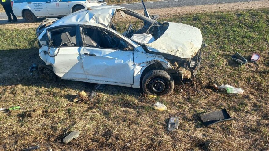 В аварии в Оленинском районе травмы получил водитель автомобиля