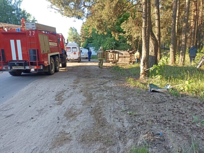 В Тверской области погиб пассажир опрокинувшегося автомобиля