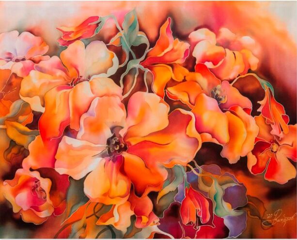 В Твери начнет работу выставка батика Романа Захарова «Шелковое настроение»