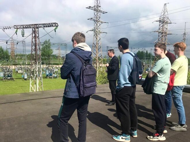 Студенты Вышневолоцкого колледжа побывали с экскурсией на подстанции Тверьэнерго