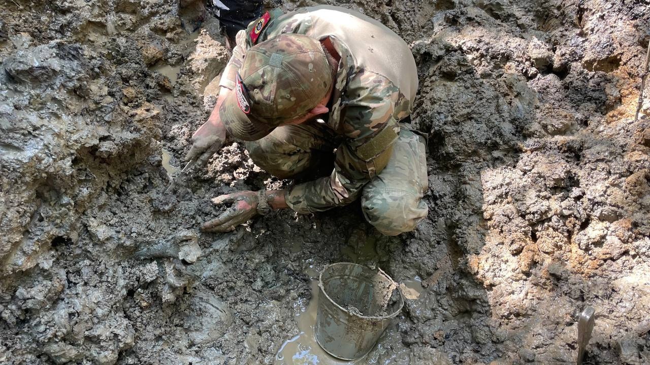 Поисковики отряда «Пионер» обнаружили останки 63 красноармейцев в Ржевском районе