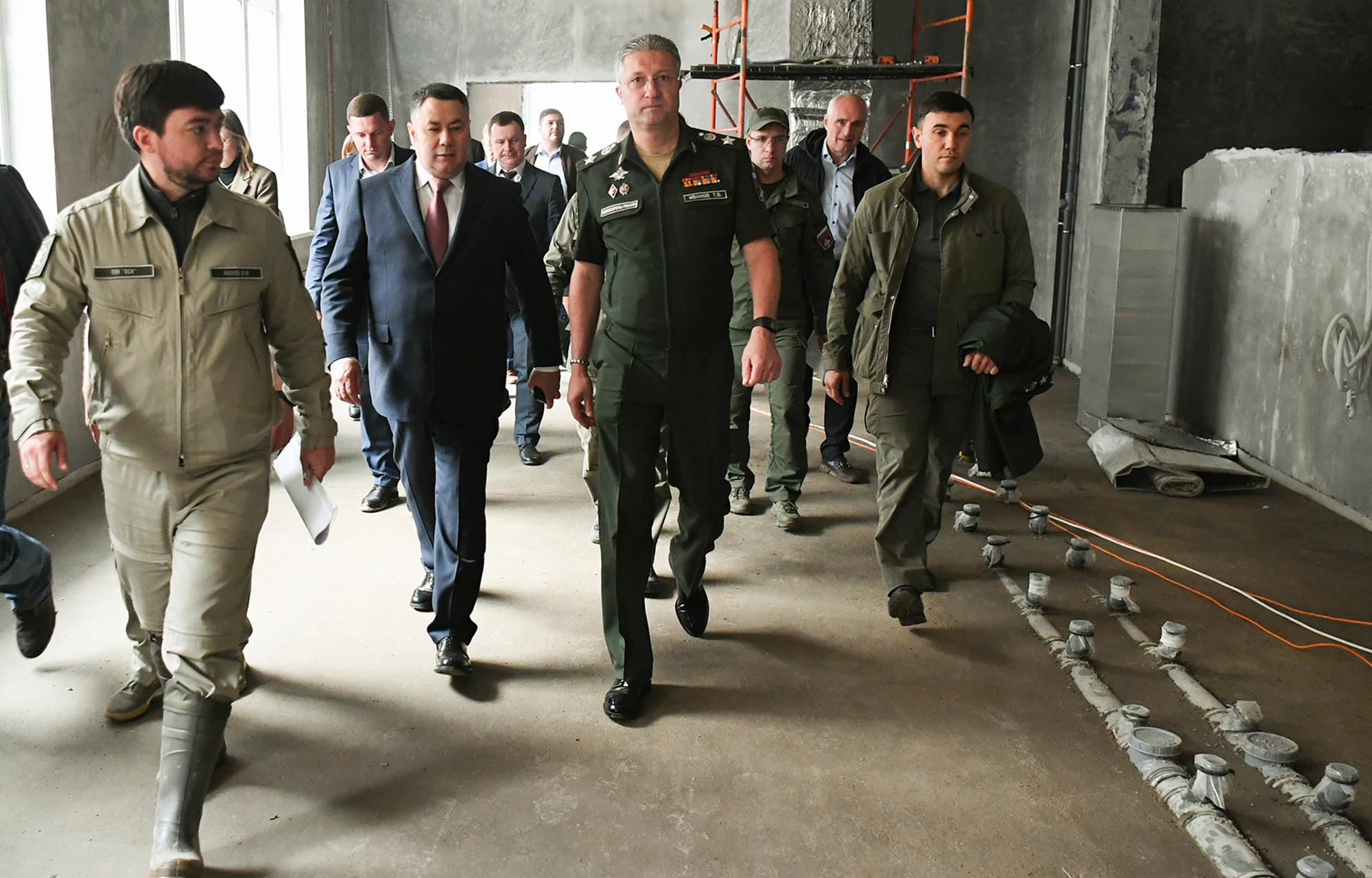 Игорь Руденя и Тимур Иванов проинспектировали ход строительства в Тверской области новых социально-значимых объектов