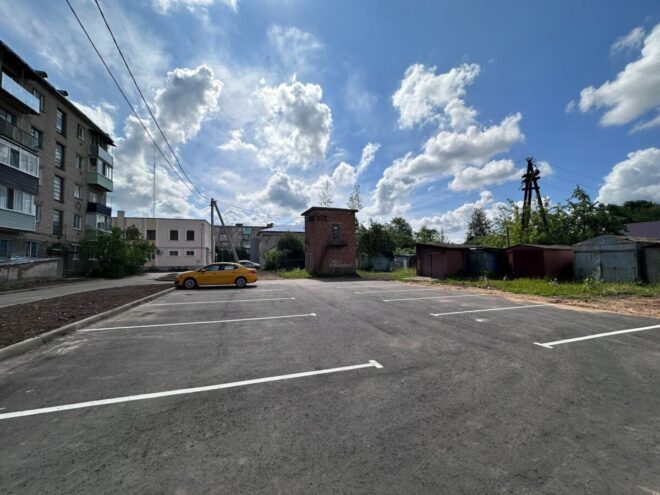 В Лихославле отремонтировали несколько дворов