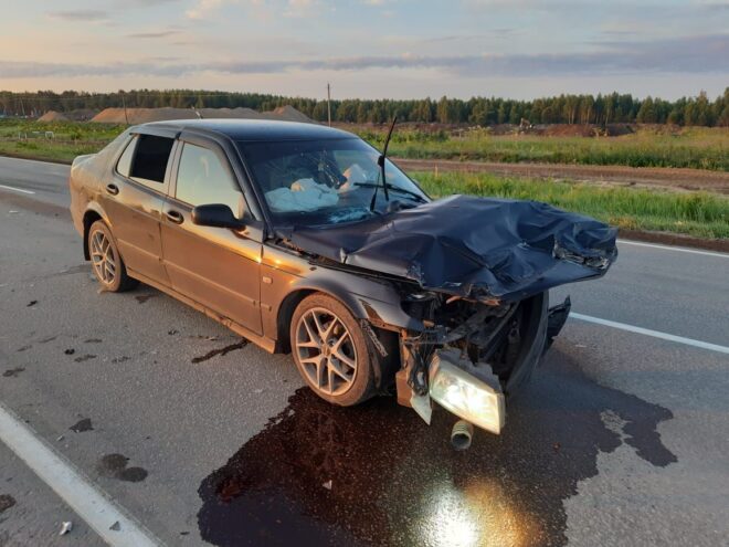В Калининском районе в аварии пассажир получил перелом бедра