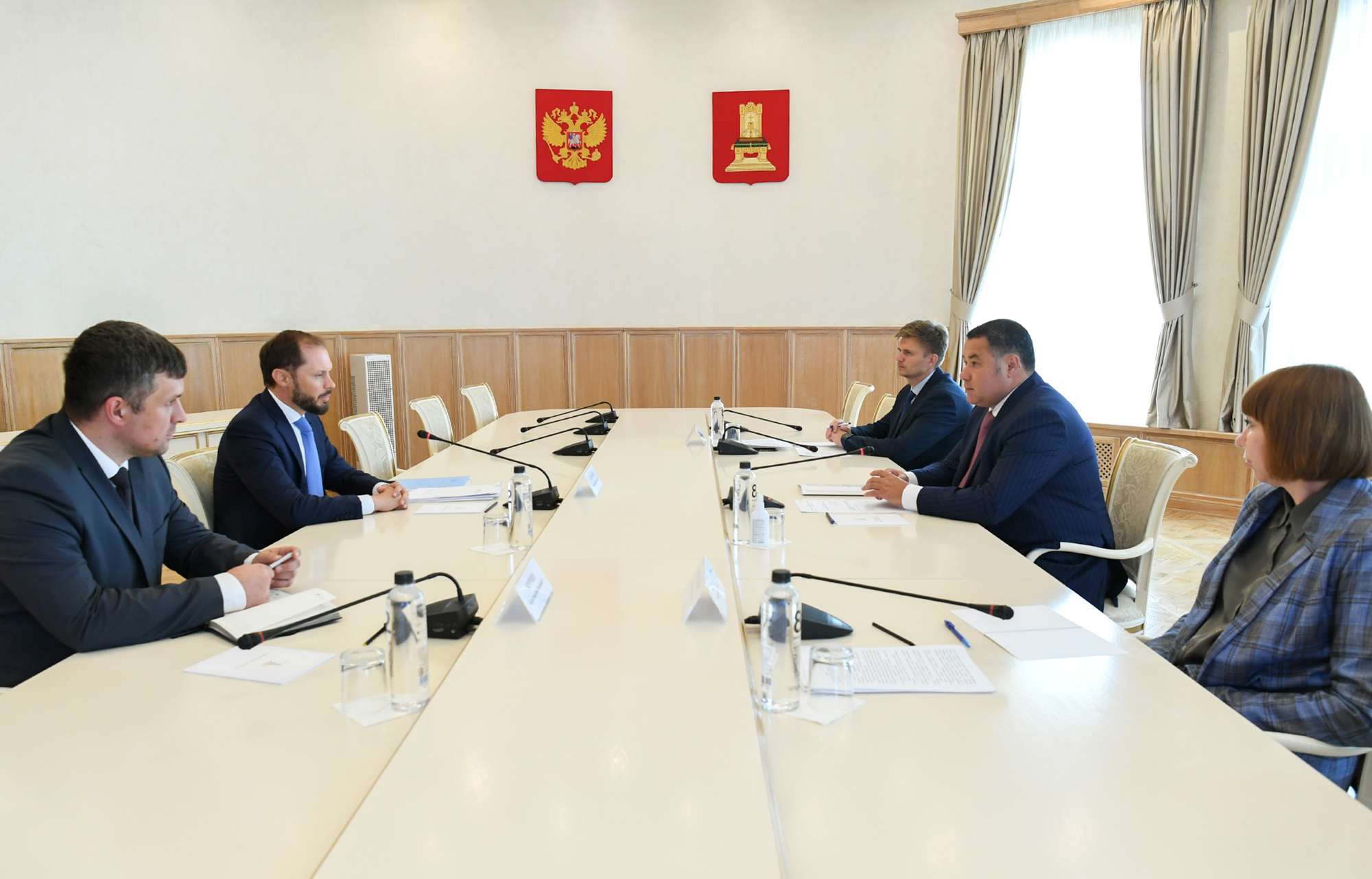 Игорь Руденя провел встречу с заместителем руководителя Федеральной антимонопольной службы Виталием Королёвым