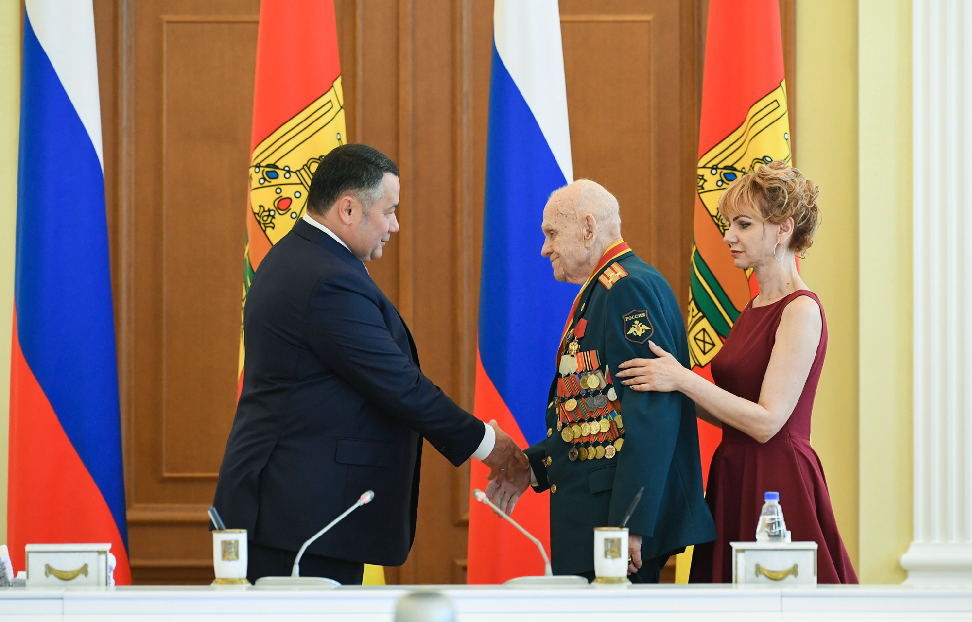 Игорь Руденя вручил Орден «За заслуги перед Отечеством» IV степени Спартаку Андреевичу Сычёву