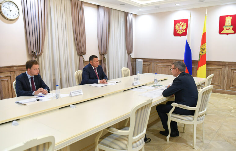 Губернатор Игорь Руденя провел встречу с главой Бежецкого округа Игорем Павловым Губернатор Игорь Руденя провел встречу с главой Бежецкого округа Игорем Павловым