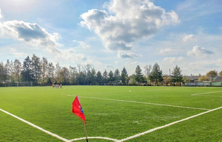 В поселке Сонково Тверской области открыли футбольное поле