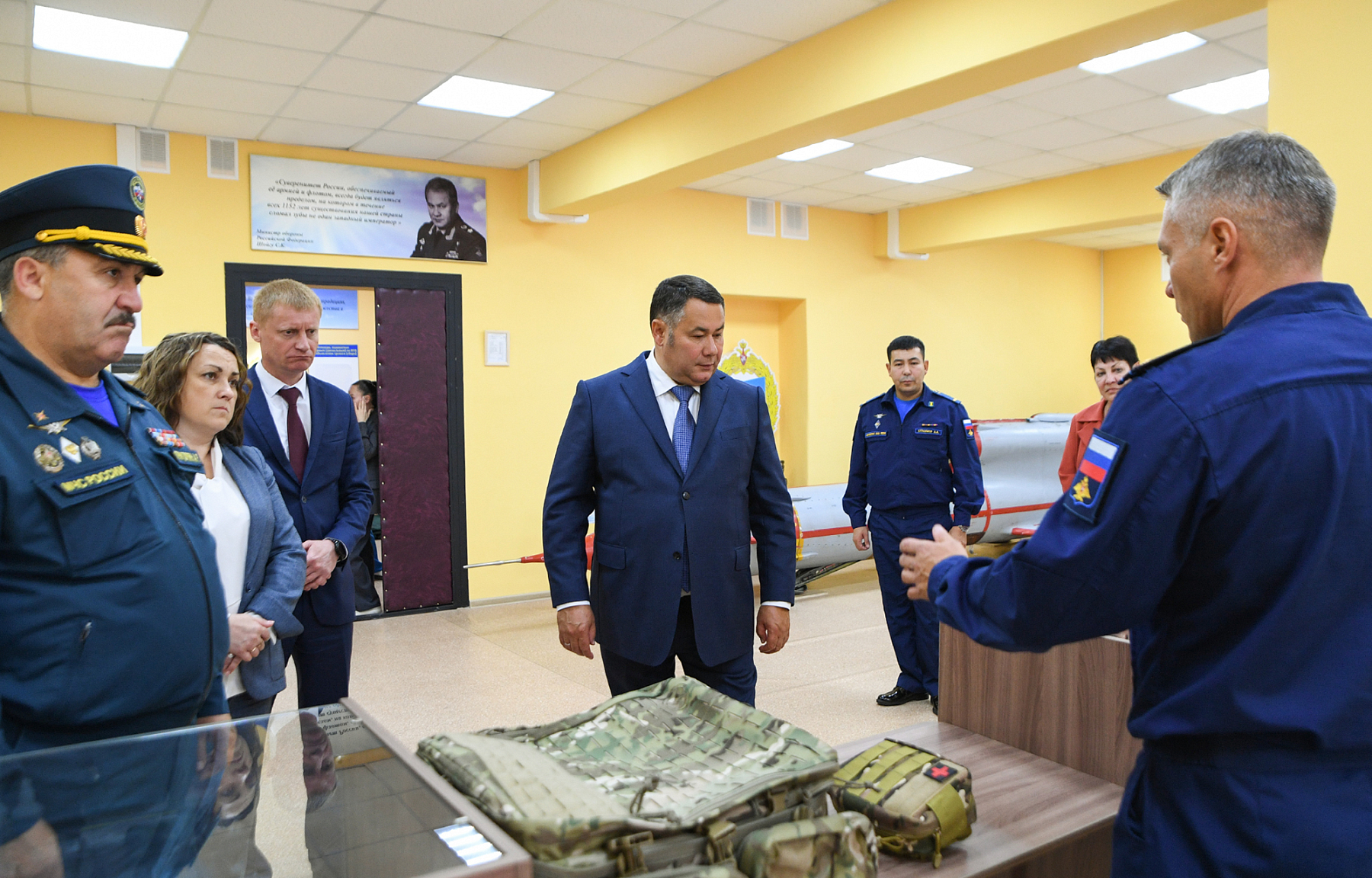 Игорь Руденя ознакомился с работой военного учебного центра при ТвГТУ